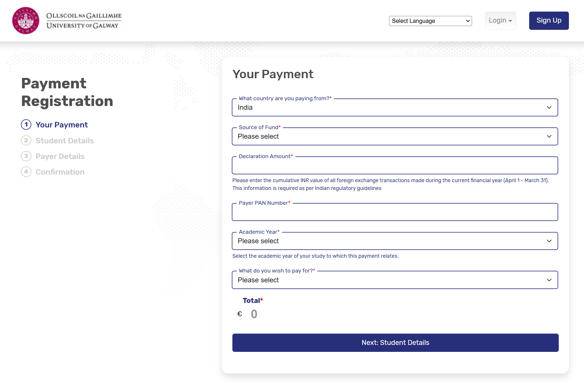Your Payment Section